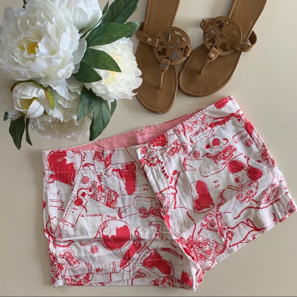 EUC size 6 Lilly Pulitzer Spin the Bottle shorts